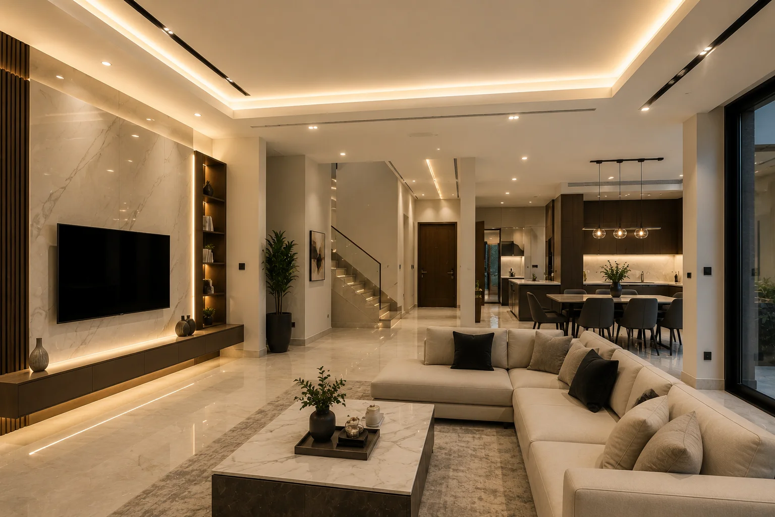 تصميم وتنفيذ بنتهاوس بإطلالة بحرية